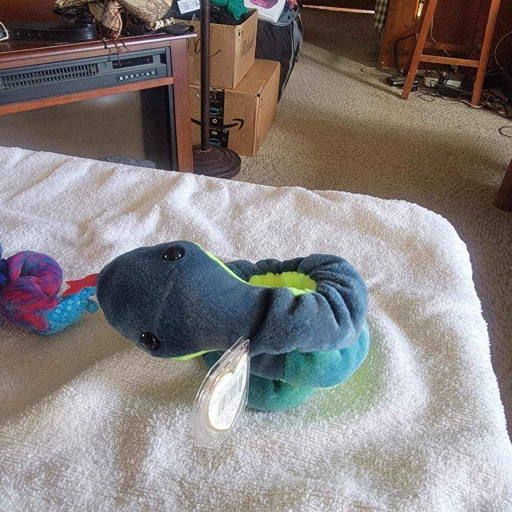 TY Snake & Frog Beanies Set - Picture 3 of 6